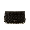 Chanel Mademoiselle bag worn on the shoulder or carried in the hand in black quilted leather - 360 thumbnail