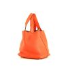 Hermes Picotin medium model handbag in orange leather taurillon clémence - 00pp thumbnail
