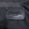 Pochette Dior Saddle in tessuto a monogramma Oblique blu scuro e pelle nera - Detail D3 thumbnail
