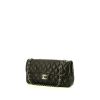 Chanel East West bag worn on the shoulder or carried in the hand in black quilted leather - 00pp thumbnail