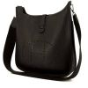 Hermes Evelyne small model shoulder bag in black epsom leather - 00pp thumbnail