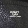 Hermes Evelyne small model shoulder bag in black epsom leather - Detail D3 thumbnail