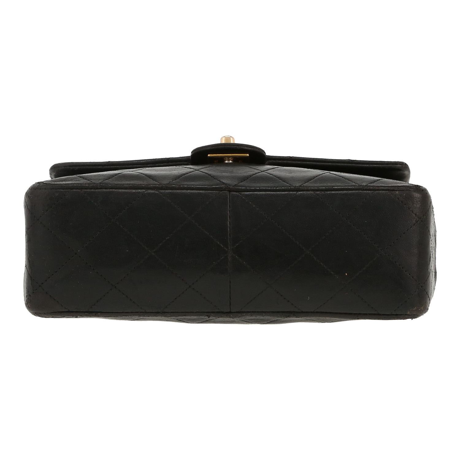 Bolso de mano Chanel  Mini Timeless en cuero acolchado negro - Detail D1