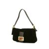 Fendi Baguette handbag in black suede and black leather - 00pp thumbnail