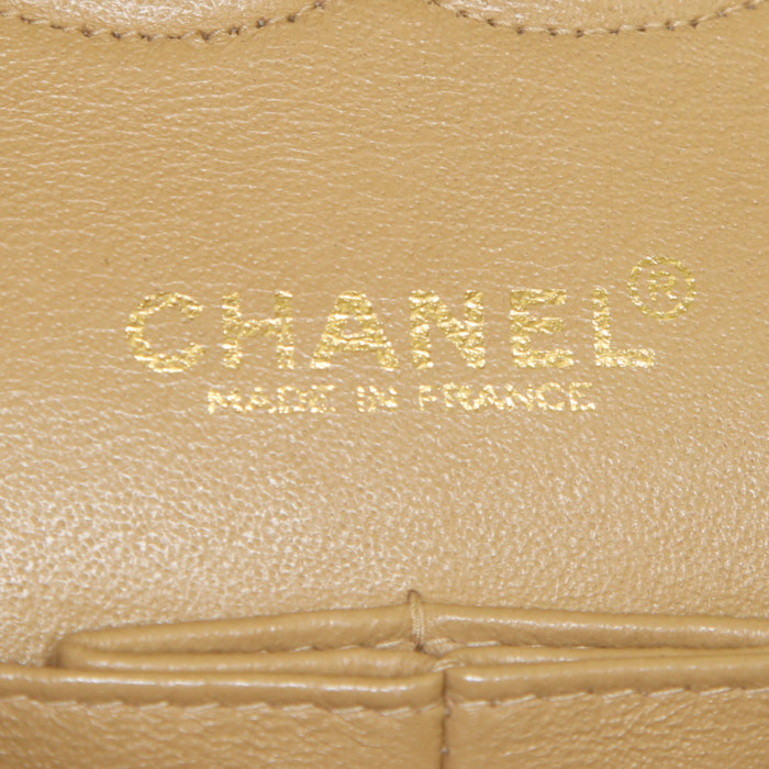 Borsa Chanel Timeless in pelle trapuntata beige - Detail D4