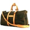 Louis Vuitton Keepall 45 travel bag  in green camouflage canvas  and natural leather - 00pp thumbnail