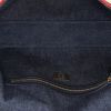 Bolso bandolera Fendi Baguette en lona denim azul y junco rojo - Detail D3 thumbnail