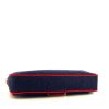Bolso bandolera Fendi Baguette en lona denim azul y junco rojo - Detail D5 thumbnail
