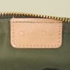 Sac à main Dior Saddle en toile monogram Oblique vert-kaki et cuir naturel - Detail D3 thumbnail