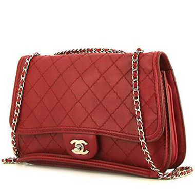 Mademoiselle patent leather handbag
