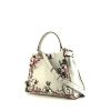 Fendi Peekaboo Regular handbag in grey leather - 00pp thumbnail