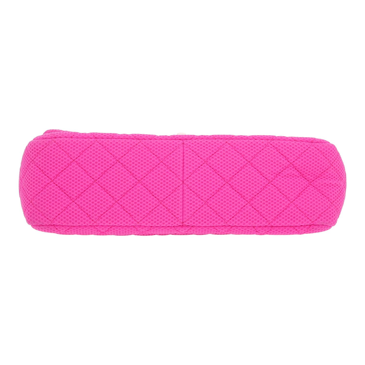 Chanel  Timeless shoulder bag  in pink canvas - Detail D1