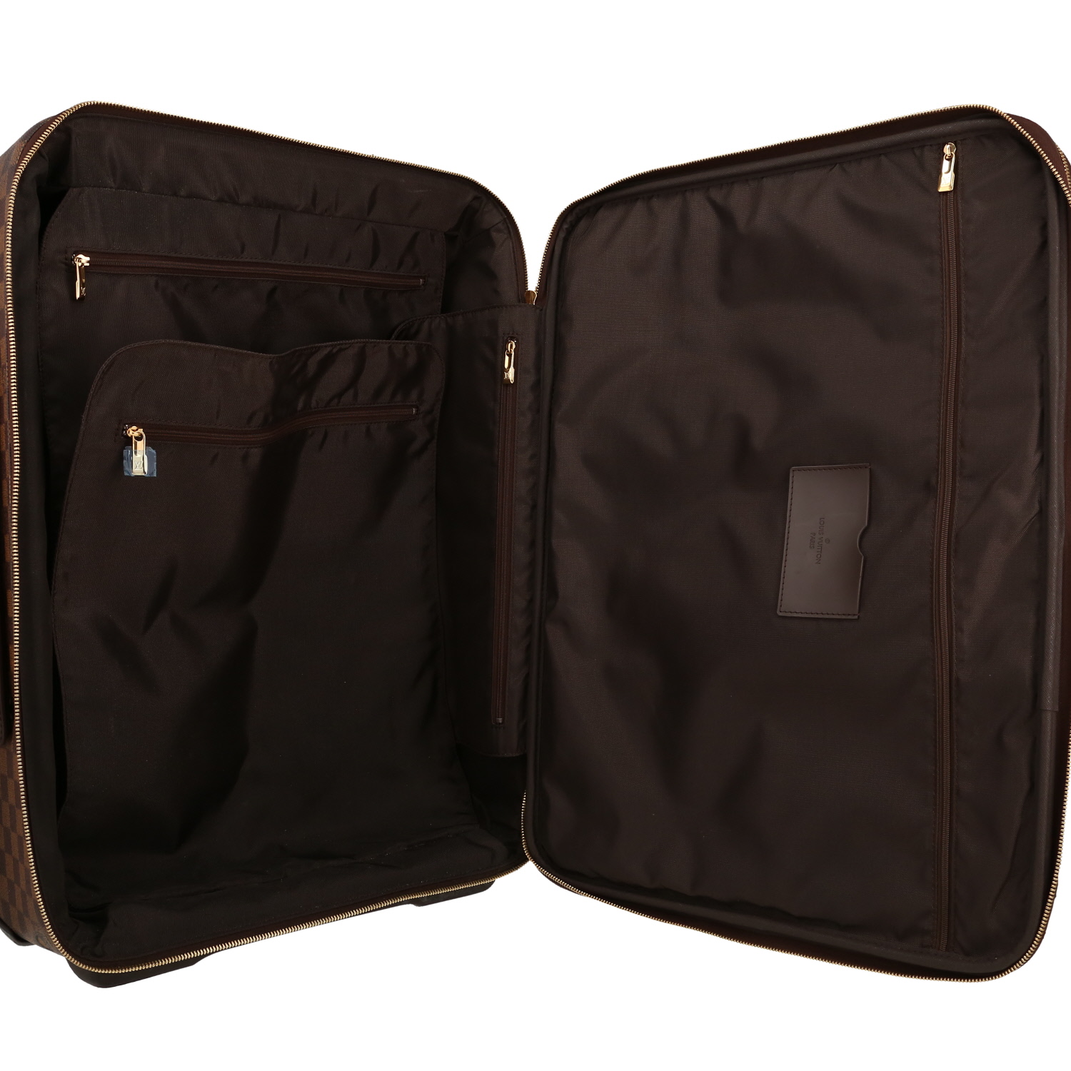 Louis Vuitton  Pégase Légère soft suitcase  in ebene damier canvas - Detail D3