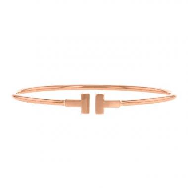Brazalete redondo abierto Tiffany 
Co Wire modelo pequeño en oro rosa Brazalete redondo abierto Tiffany 
Co Wire modelo pequeño en oro rosa