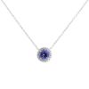 Tiffany & Co Soleste necklace in platinium,  tanzanite and diamonds - 00pp thumbnail
