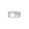 Mikimoto ring in platinium,  pearl and diamonds - 00pp thumbnail