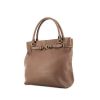 Salvatore Ferragamo shopping bag in taupe leather - 00pp thumbnail