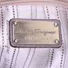 Shopping bag Salvatore Ferragamo in pelle color talpa - Detail D3 thumbnail
