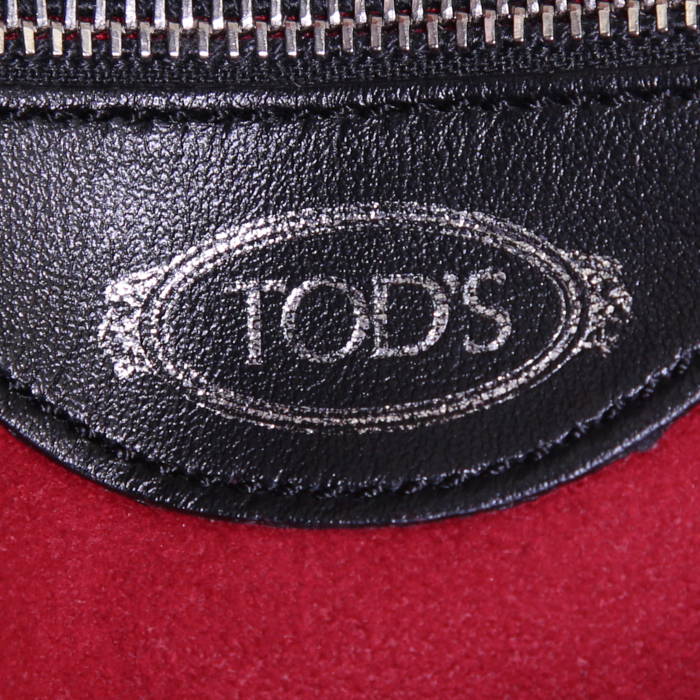 Tod's shoulder bag in black leather - Detail D4