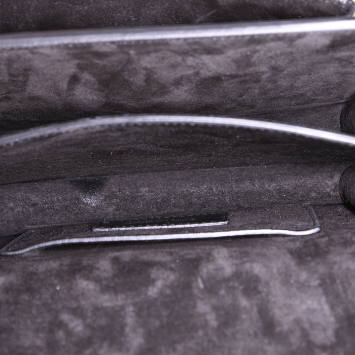 Bolso bandolera Saint Laurent Sunset modelo pequeño en cuero dorado - Detail D3