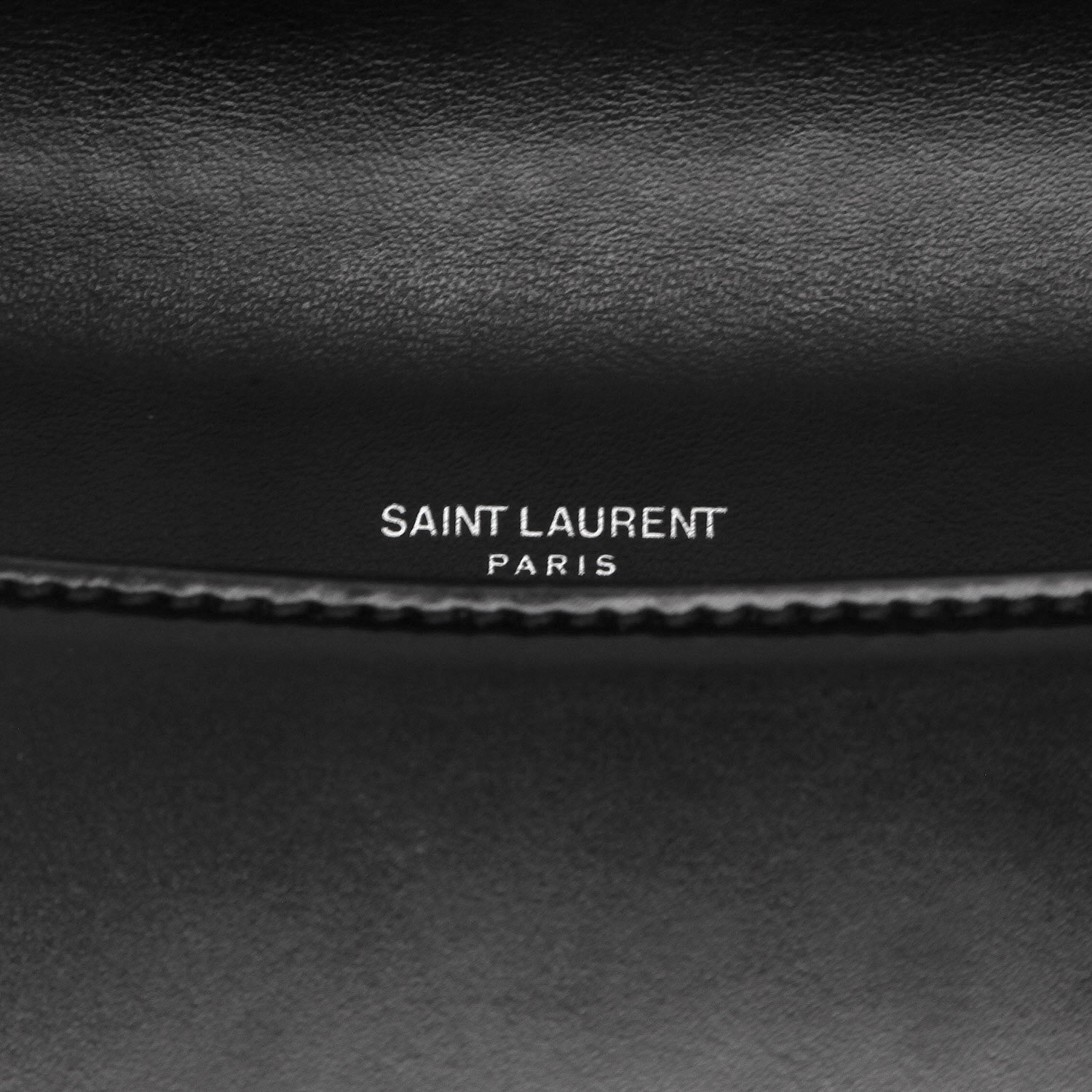 Borsa a tracolla Saint Laurent  Babylone in pelle nera - Detail D2