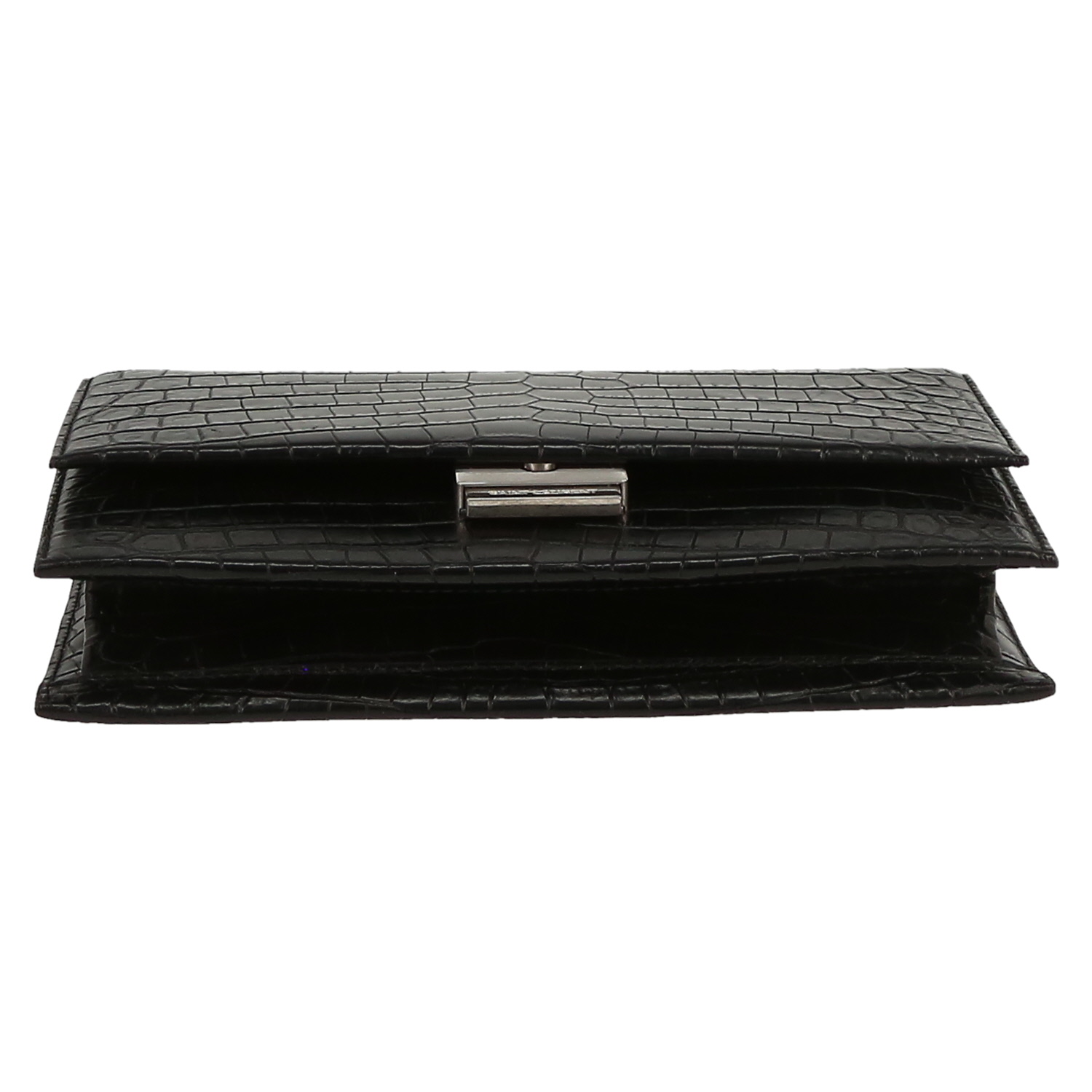 Bolso bandolera Saint Laurent  Babylone en cuero negro - Detail D1