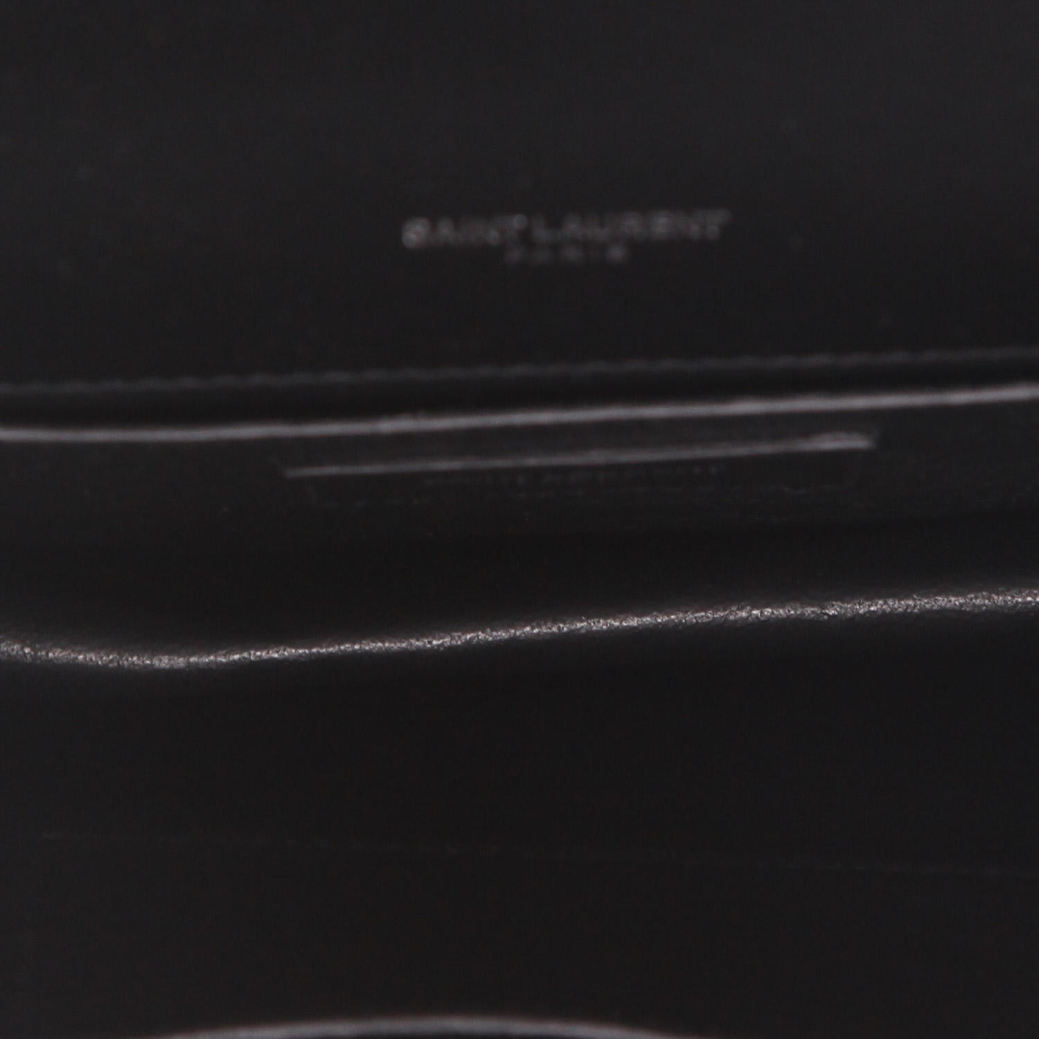 Saint Laurent  Babylone shoulder bag  in black leather - Detail D3