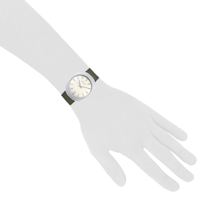 Montre Patek Philippe Calatrava en acier Ref :  3580 Vers  1970 - Detail D1