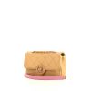 Chanel shoulder bag in beige quilted leather - 00pp thumbnail