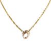 Cartier Trinity small model necklace in 3 golds and diamonds - 00pp thumbnail