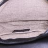 Gucci Gucci Vintage shoulder bag in black suede and black leather - Detail D2 thumbnail