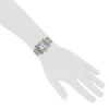 Cartier Tank Française watch in gold and stainless steel Ref:  2302 Circa  2000 - Detail D1 thumbnail