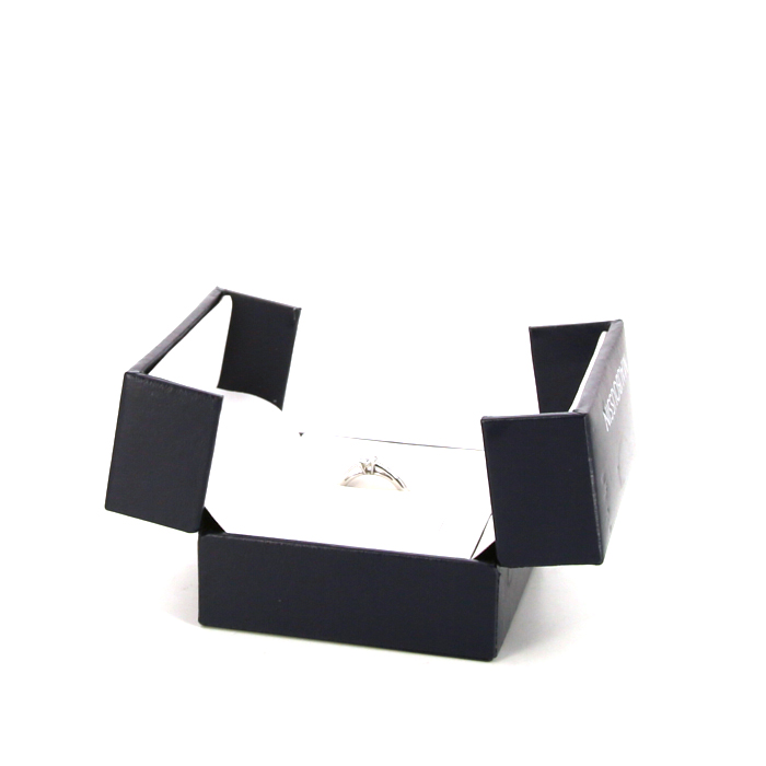 Mauboussin Tu es le sel de ma vie #3 solitaire ring in platinium and diamonds - Detail D2