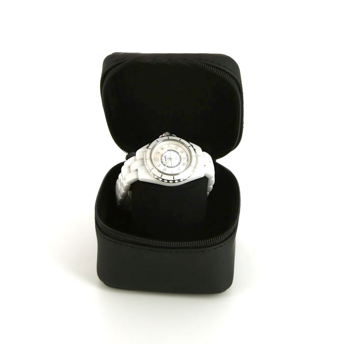 Chanel watch in white ceramic Circa  2010 - Detail D5