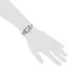 Cartier Tank Solo  small model watch in stainless steel Ref:  3170 Circa  2010 - Detail D1 thumbnail