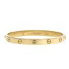 Bracelet Cartier Love en or jaune, taille 18 - 00pp thumbnail