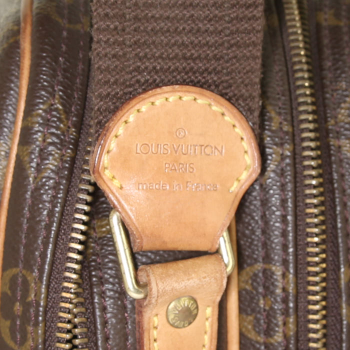 Sac bandoulière Louis Vuitton en toile monogram marron - Detail D3