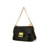 Givenchy GV3 shoulder bag in black leather and grey suede - 00pp thumbnail