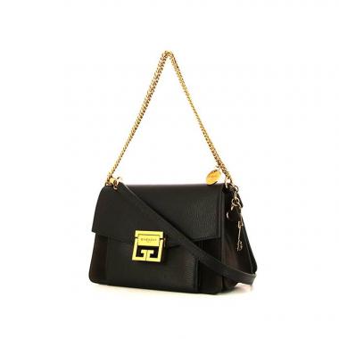 Bolso bandolera Givenchy GV3 en cuero negro y ante gris