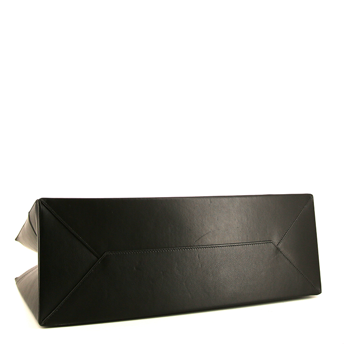 Dior D-Dior Editions Limitées shopping bag in black leather - Detail D4