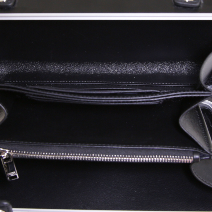 Dior & Rimowa Pochette Personal shoulder bag in black aluminium and black leather - Detail D2