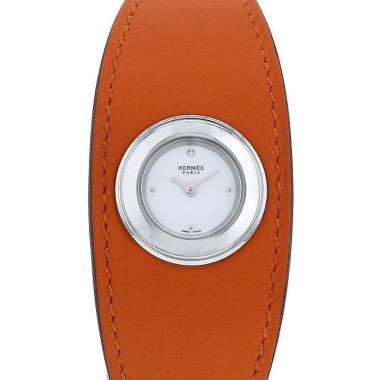 Hermès Faubourg Manchette watch in stainless steel Ref:  FG2.110 Circa  2020