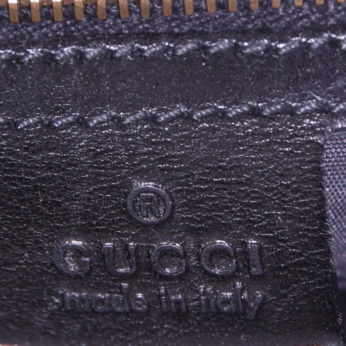 Gucci Vintage handbag in black leather - Detail D3