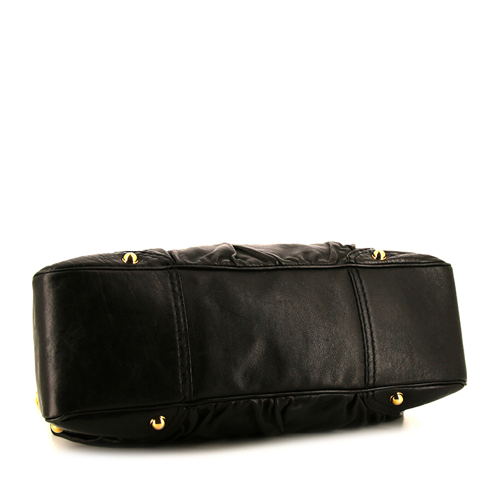 Borsa Gucci Vintage in pelle nera - Detail D4