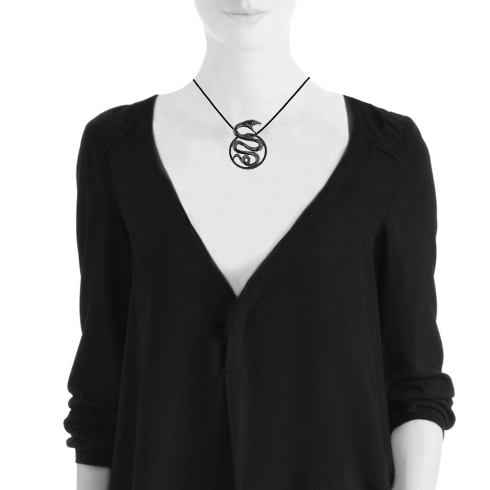 Boucheron Trouble large model pendant in silver - Detail D1