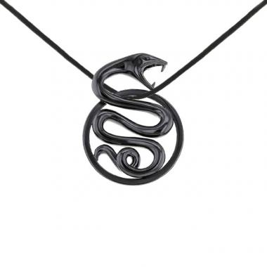 Colgante Boucheron Trouble modelo grande en plata negra