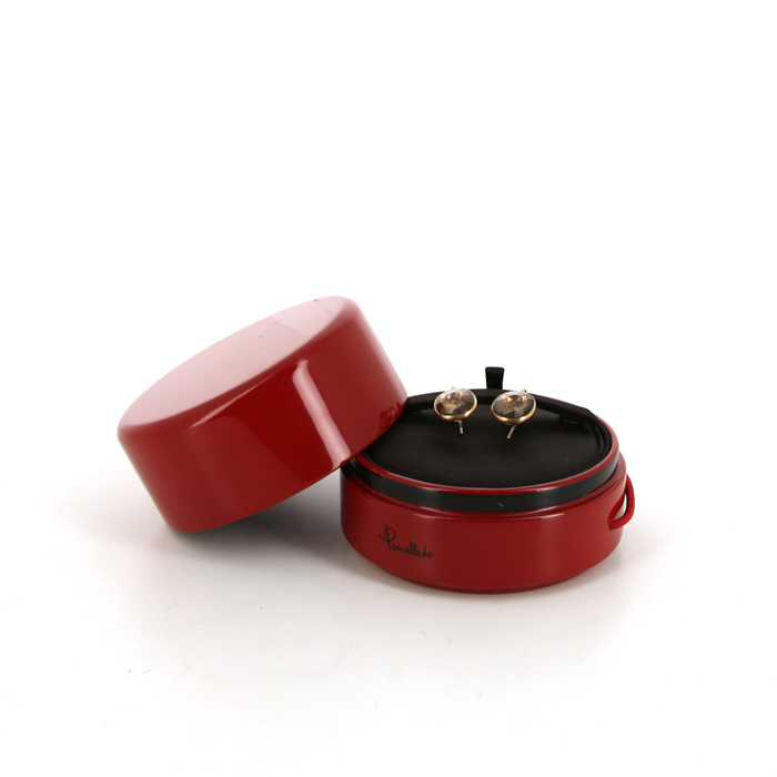 Pendientes Pomellato Arabesques en oro rosa y cuarzo ahumado - Detail D2