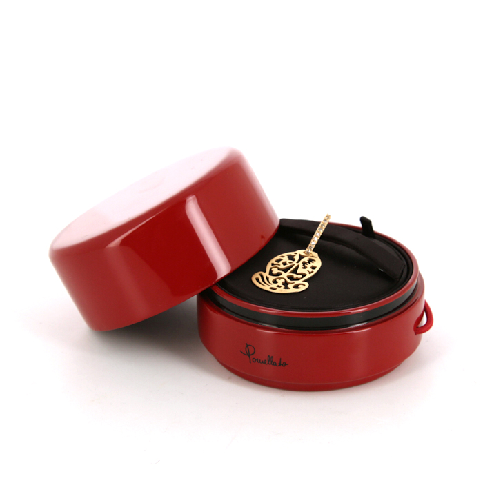 Ciondolo Pomellato Ming in oro rosa e diamanti brown - Detail D2