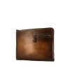 Berluti Deux jours pouch in brown shading leather - 00pp thumbnail