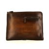 Berluti Deux jours pouch in brown shading leather - 360 thumbnail